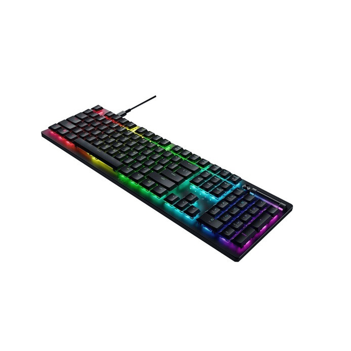 Teclado Óptico Gamer Razer Death Stalker V2 Clicky Purple Alámbrico Inglés Negro Rz03-04501900-R3U1