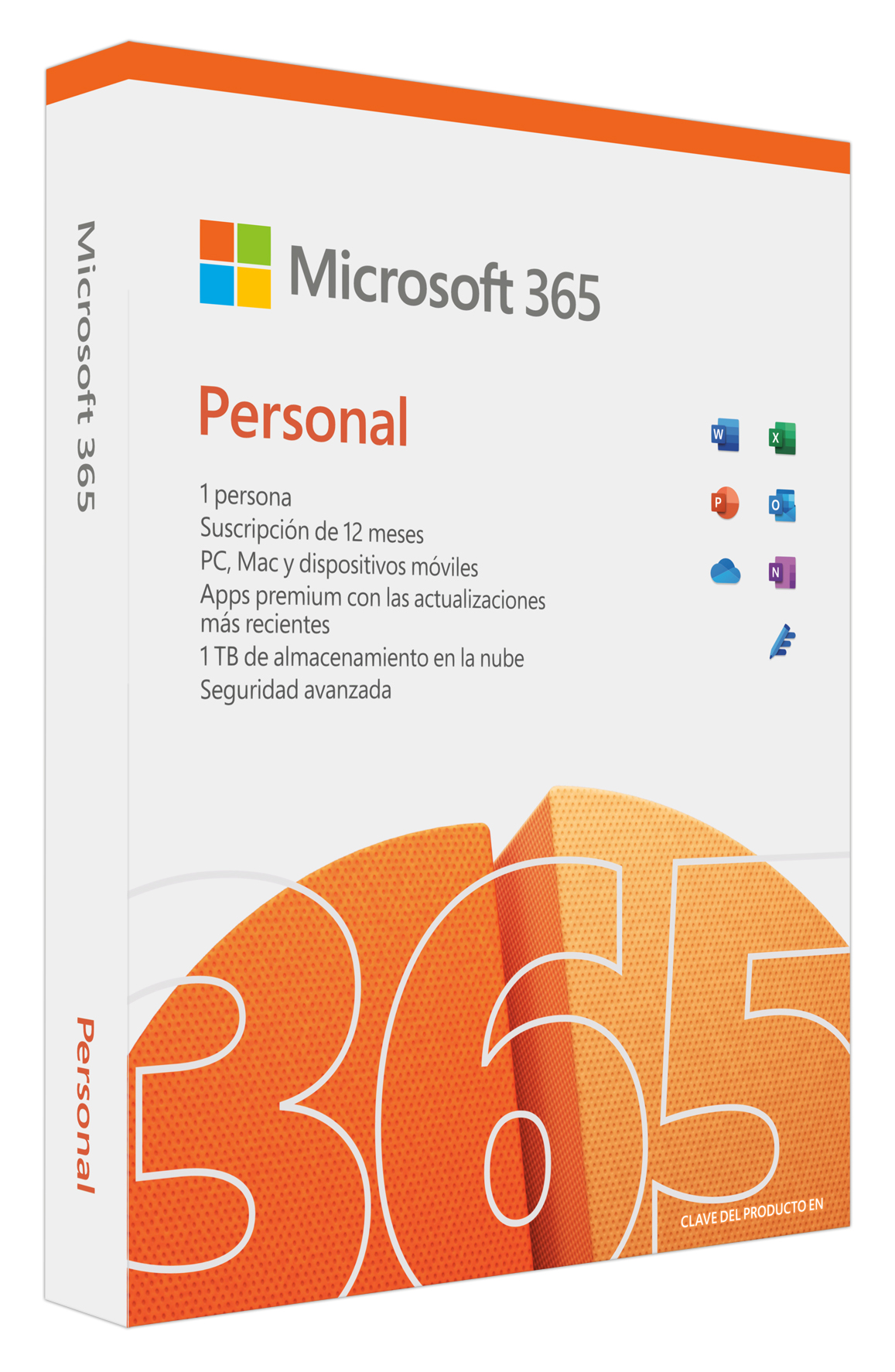 Microsoft 365 Personal (Office) Win/Mac Esp 1 Año Caja 1 Usr Qq2-01053