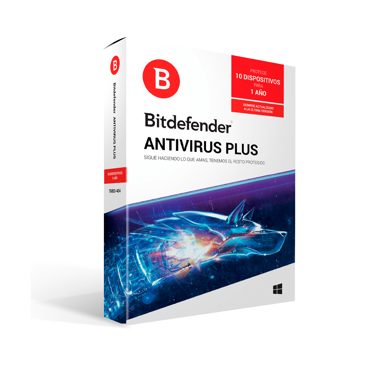 Antivirus Bitdefender 2018 Plus 1Año 10 Usuarios (Tmbd-404)