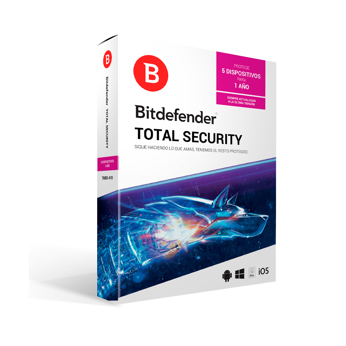 Antivirus Bitdefender Total Security 2018 5 Usuarios 1 Año Tmbd-410