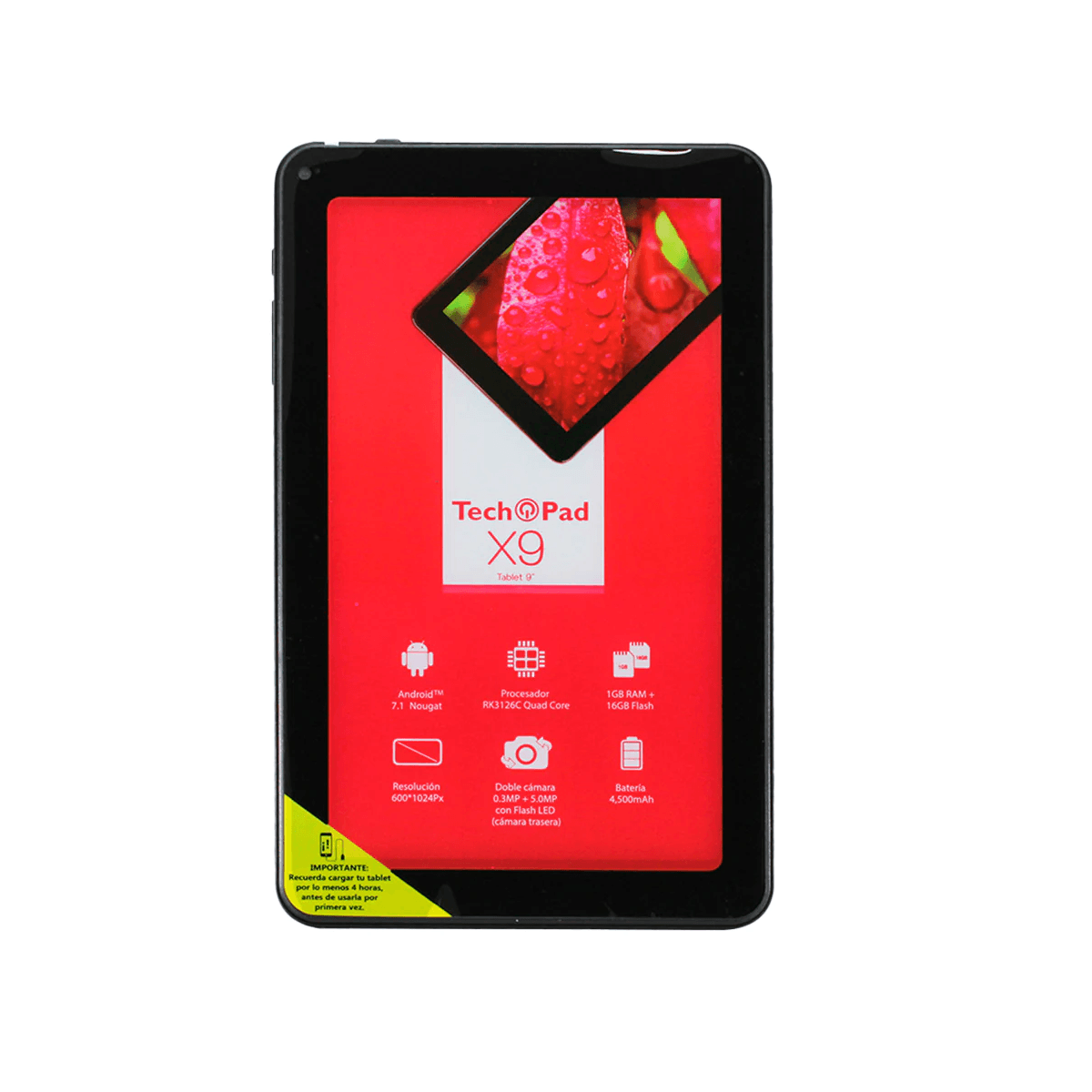 Tablet Techpad X9 9" 16Gb 1Gb Quad-Core Android 6 + Audifonos Inalámbricos Tws 26 Pad Tech Pad X9+T