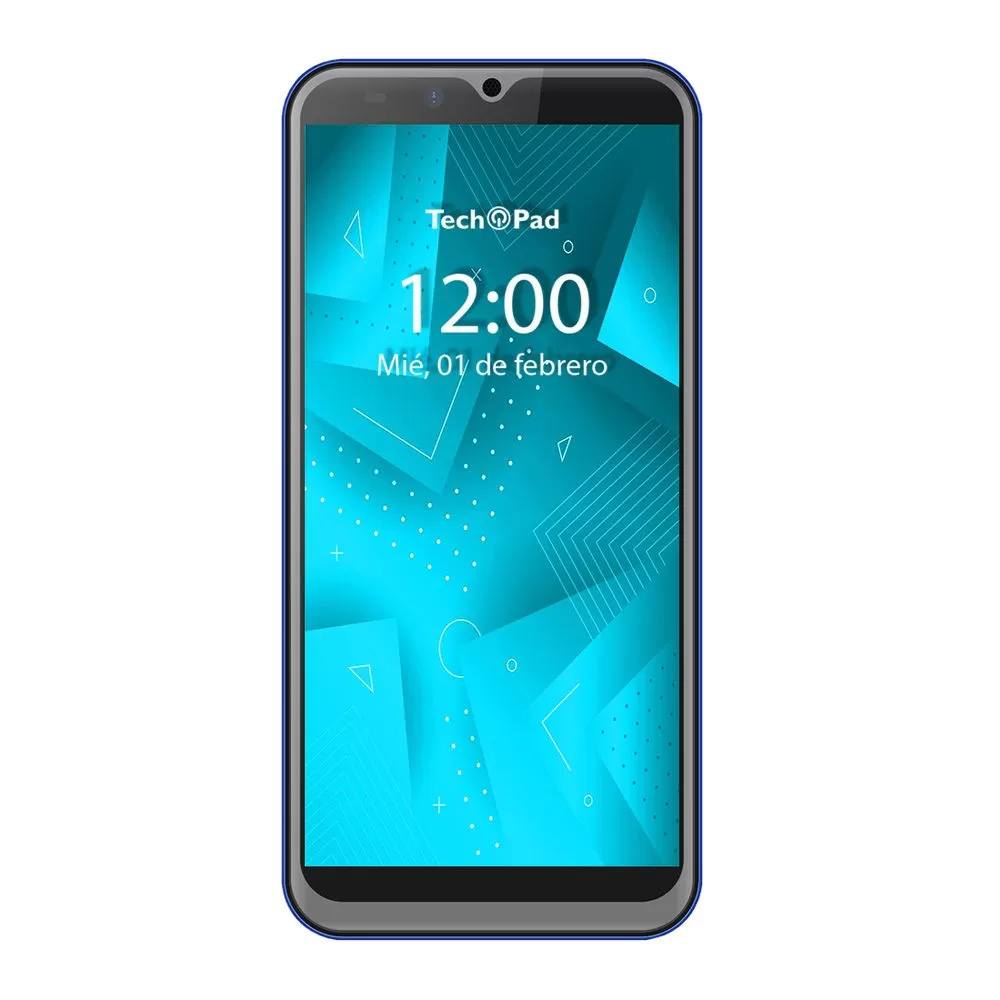 Celular Smartphone Tech Pad M5Go 8Gb 1Gb Quad-Core Dual-Sim 3G Android 11 Go Azul Cel M5 Go Azul