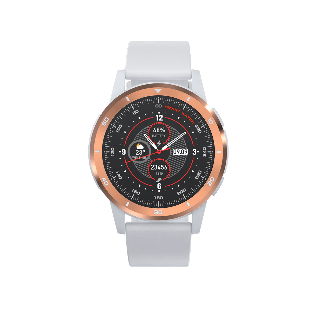 Smartwatch Tech Pad Sw Sport Pro 1" Ips Ip67 Android Y Ios Bt Rose-Gold / Blanco Sw Sport Pro Rg-Bl