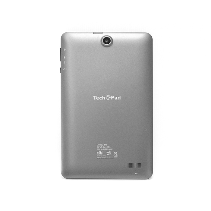 Tablet Tech Pad 816 8" 16Gb 1Gb Quad-Core Cámaras 0.3Mp/2.0Mp Wifi Bt Android 8.1 Gris Techp 816 Gry