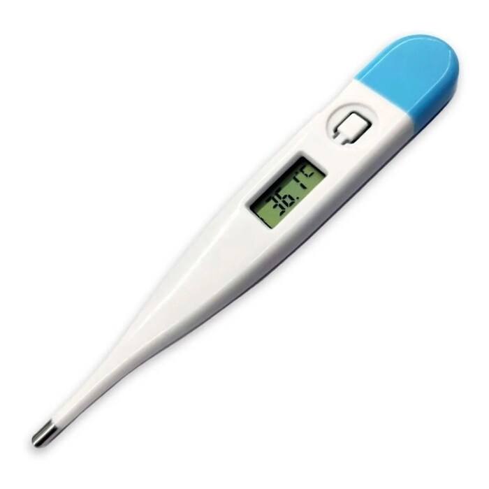 Termometro Digital Tergen Pantalla Lcd Azul / Blanco Ir-200