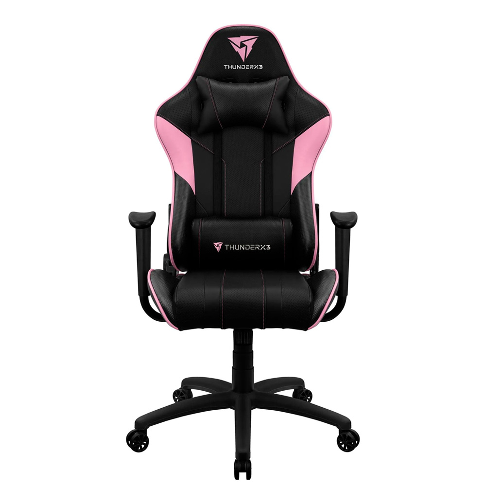 Silla Gamer Thunderx3 Ec3 Con Base De Metal Soporta Hasta 120Kg Rosa - Negro 4711099473069
