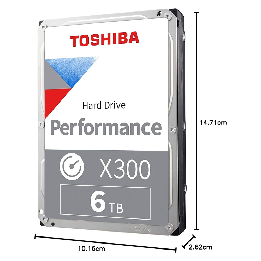 Disco Duro Toshiba 6Tb X300 Performance 3.5” 7200Rpm 256Mb Hdwr760Xzsta