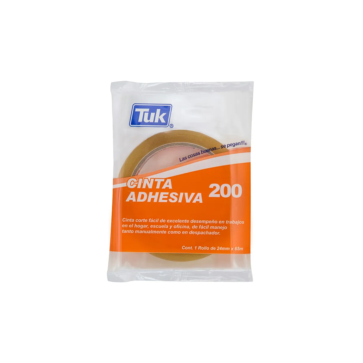 Cinta Adhesiva Tuk 200 24X65 Transparente Poliprop 260010