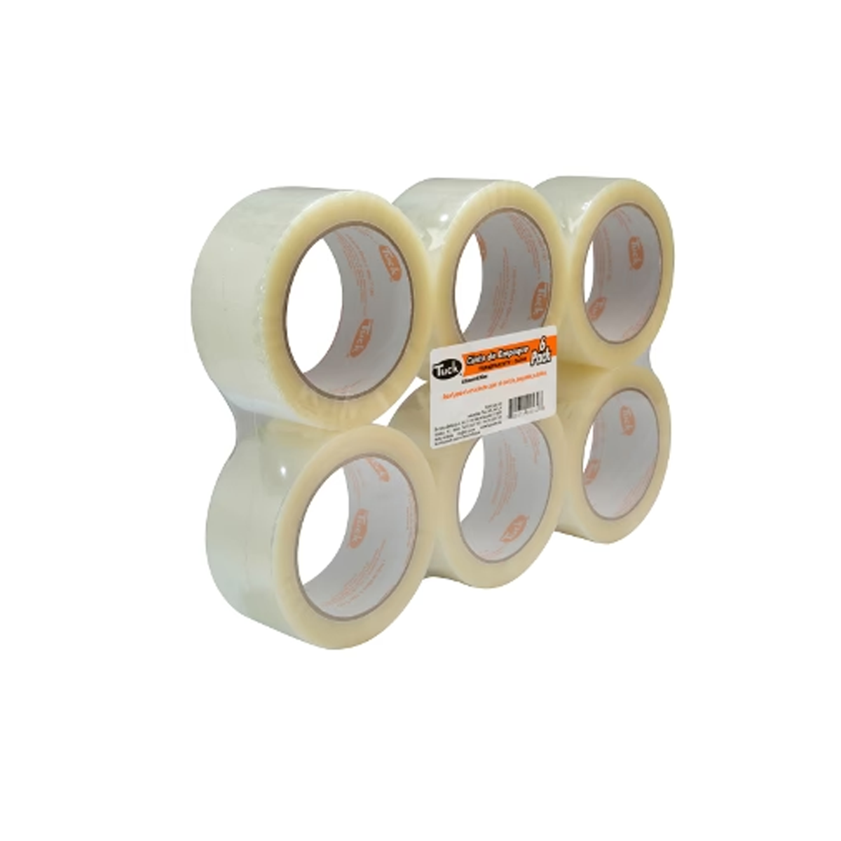 Cinta Adhesiva Tuk 182T 48X100 Transparente 6 Piezas