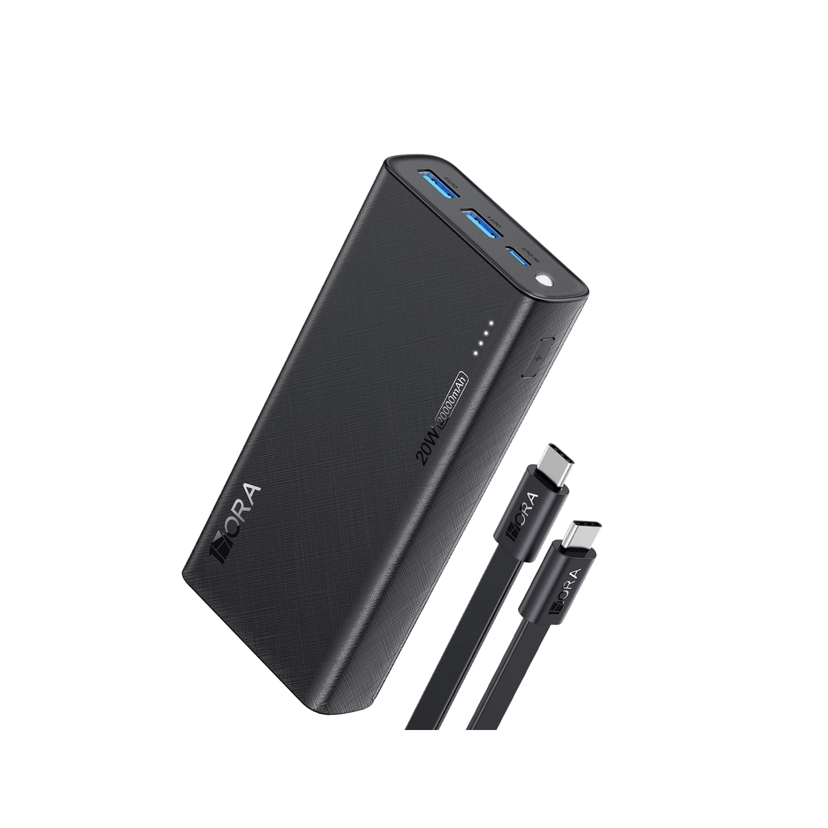 Power Bank 20,000 Mah Vica Polimero De Litio Negro