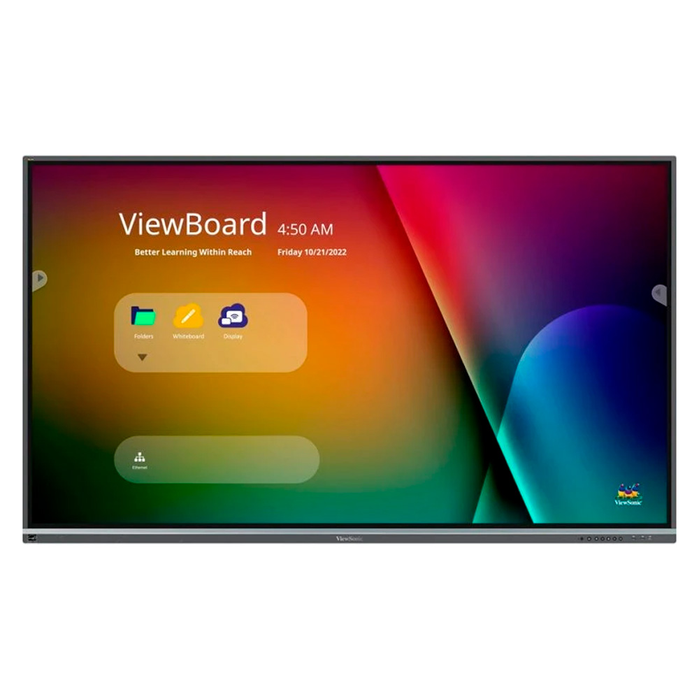 Pantalla Interactiva Viewsonic 86" 4K Ultra Hd Tactil 4X Hdmi 1X Dp 1X Rj-45 Ifp8650-5F-B