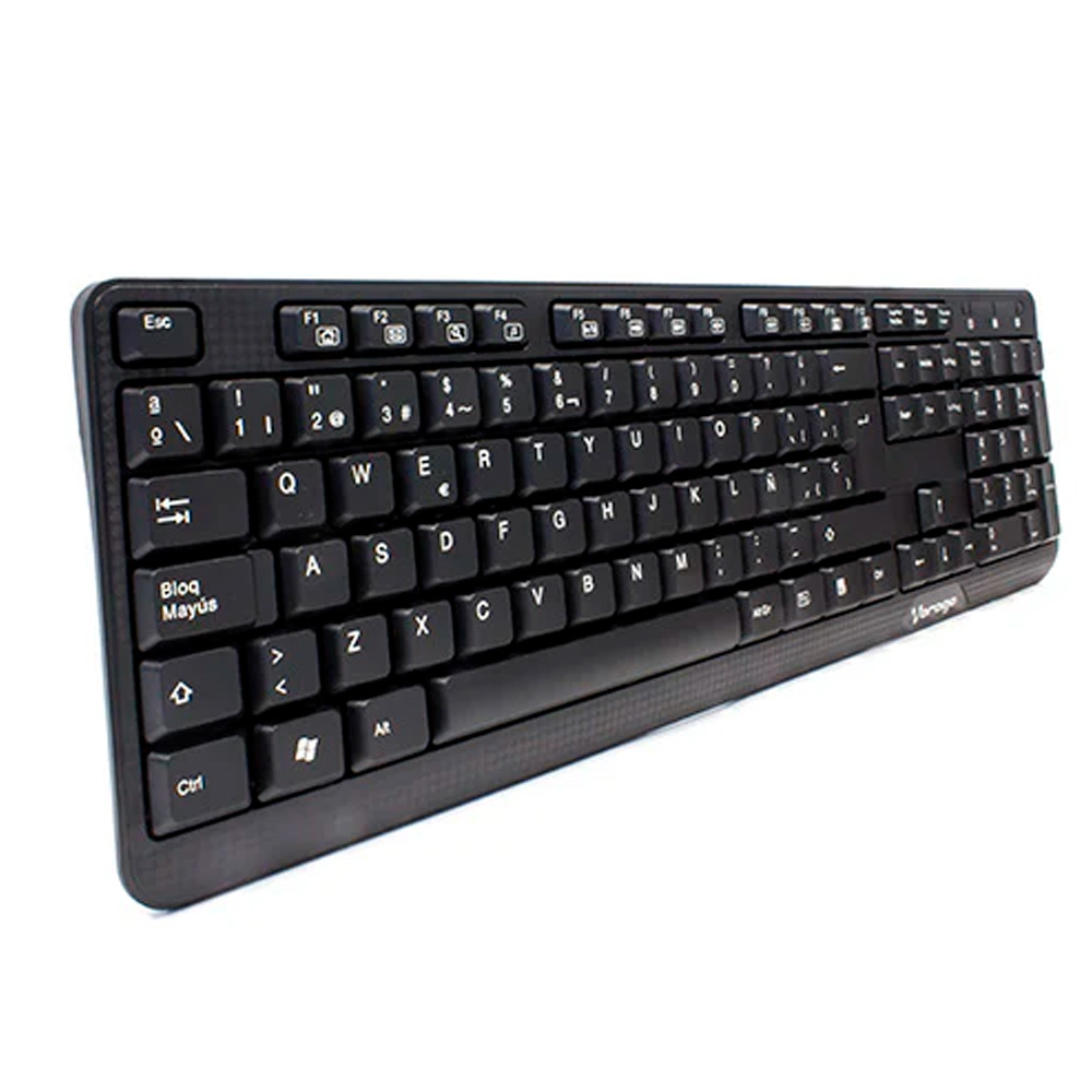 Teclado Vorago Kb-102 Multimedia Español Alámbrico Usb Negro Ac-445896-1