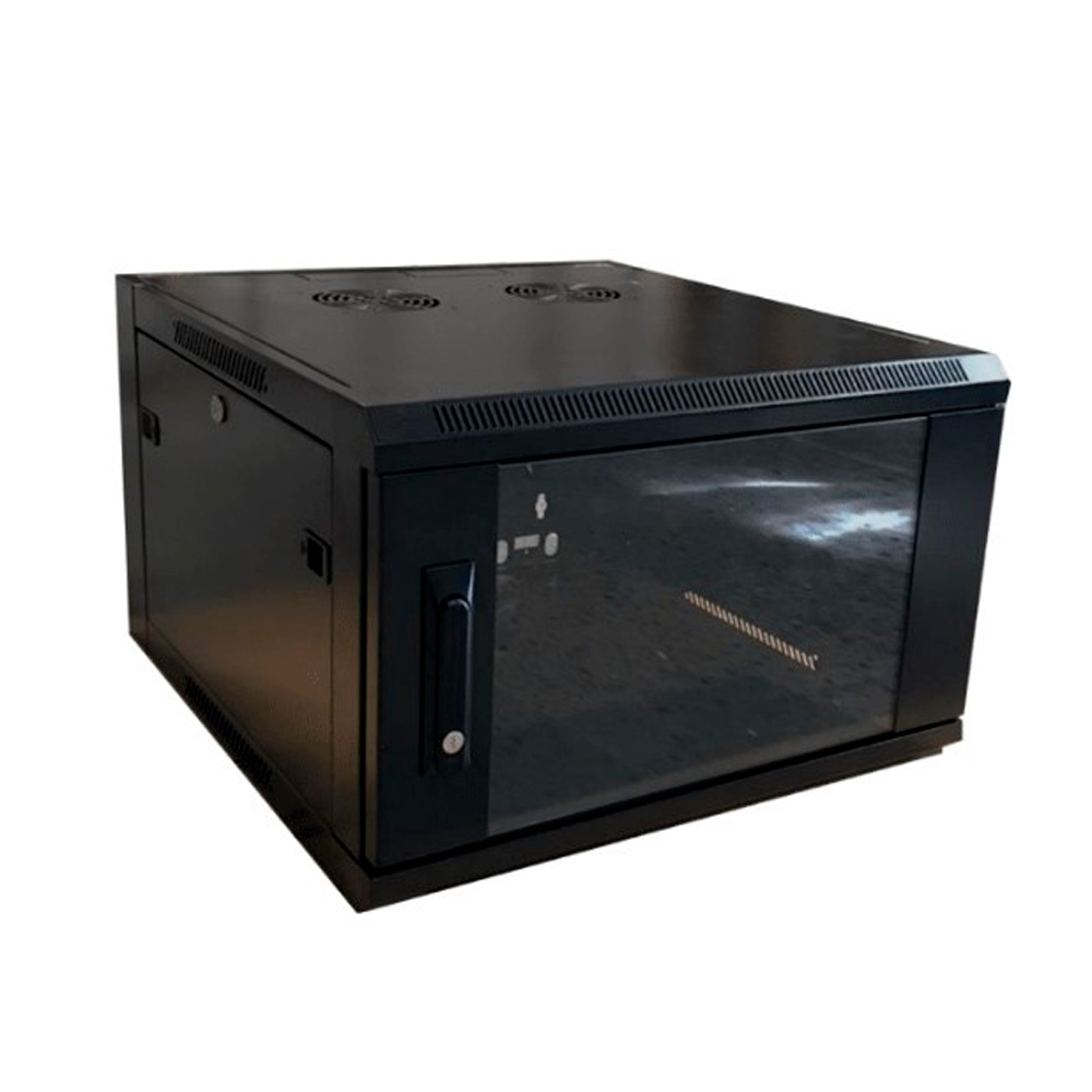 Gabinete Wam Para Montaje En Pared 6 Ur 600X600Mm Soporta Hasta 23Kg Negro Wam-Wc06Ur-A