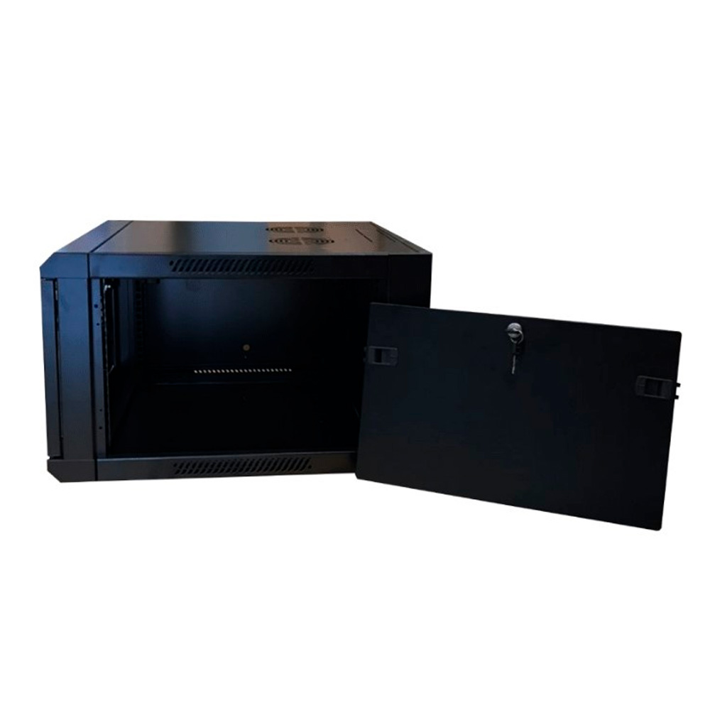 Gabinete Wam Para Montaje En Pared 6 Ur 600X600Mm Soporta Hasta 23Kg Negro Wam-Wc06Ur-A