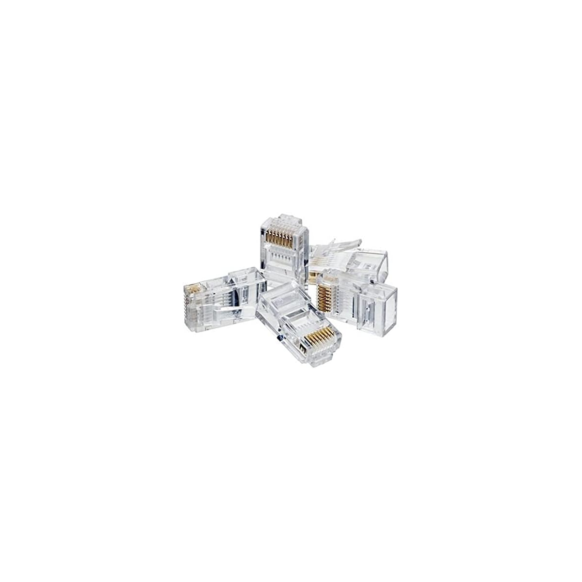 Plug X-Case Rj-45 Cat5E Bolsa Con 100 Piezas Transparente Acccable27