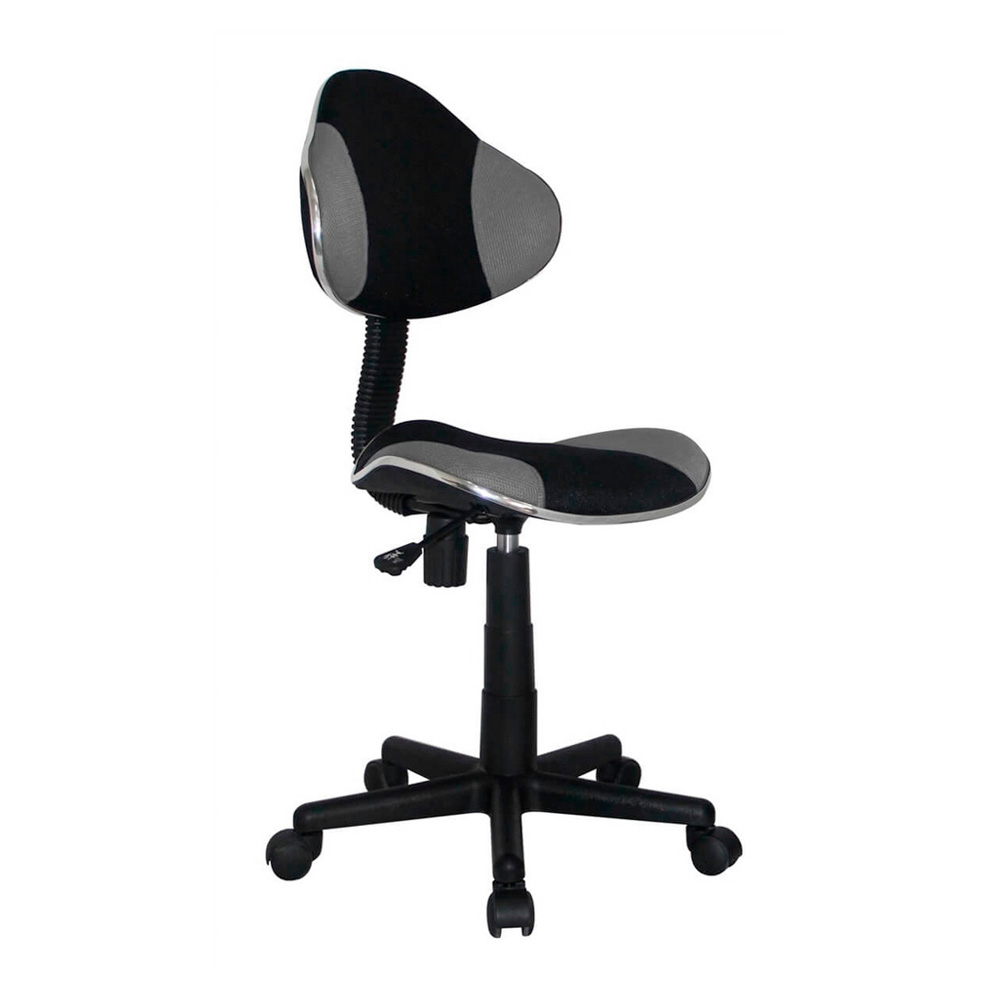 Silla De Oficina Xtech Qzy-G2B Acolchonada De Tela Con Respaldo Negro/Gris Am160Gen96