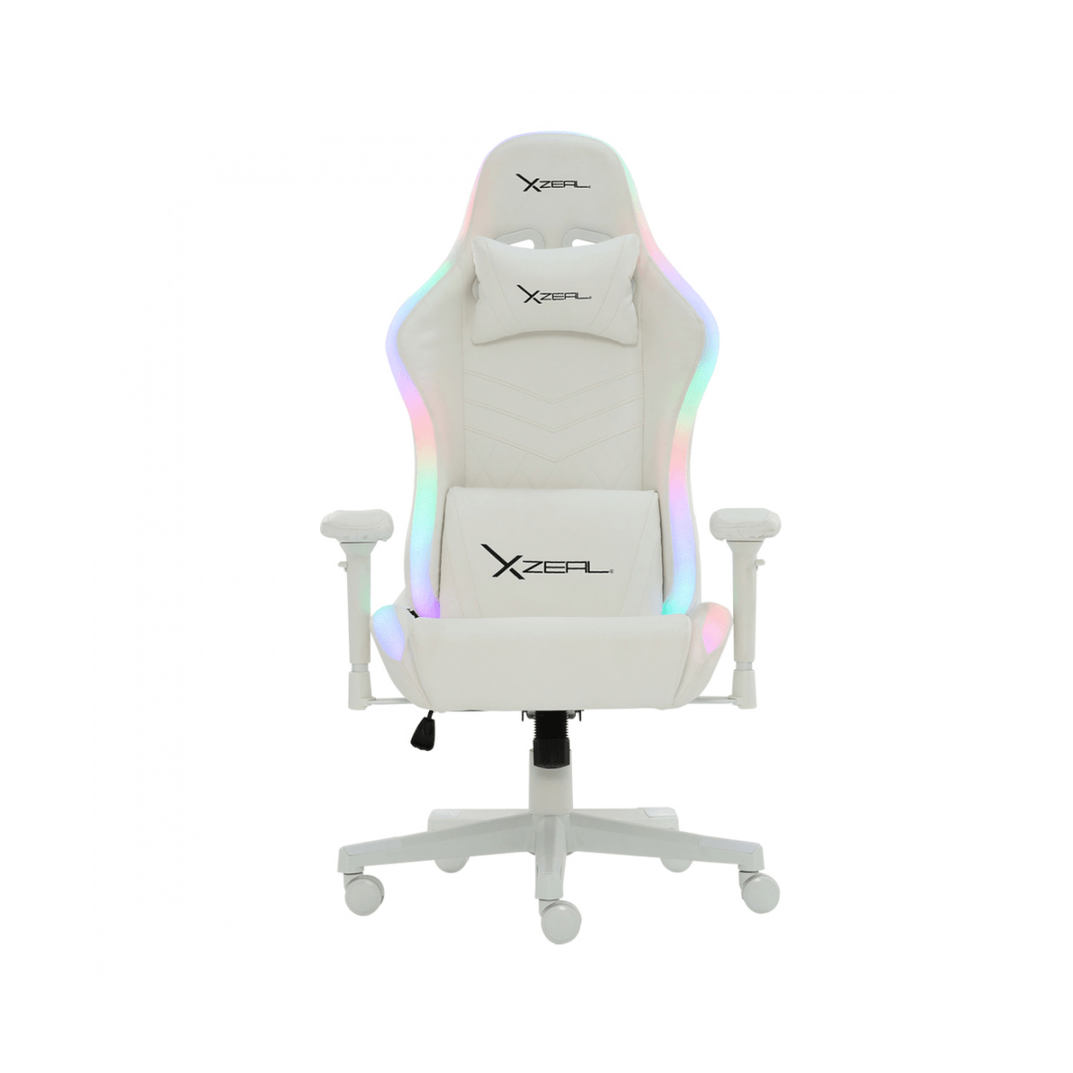 Silla Gamer Xzeal Rgb Xz15 Con Reposabrazos Peso Máximo 150Kg Blanco Xzsxz15W
