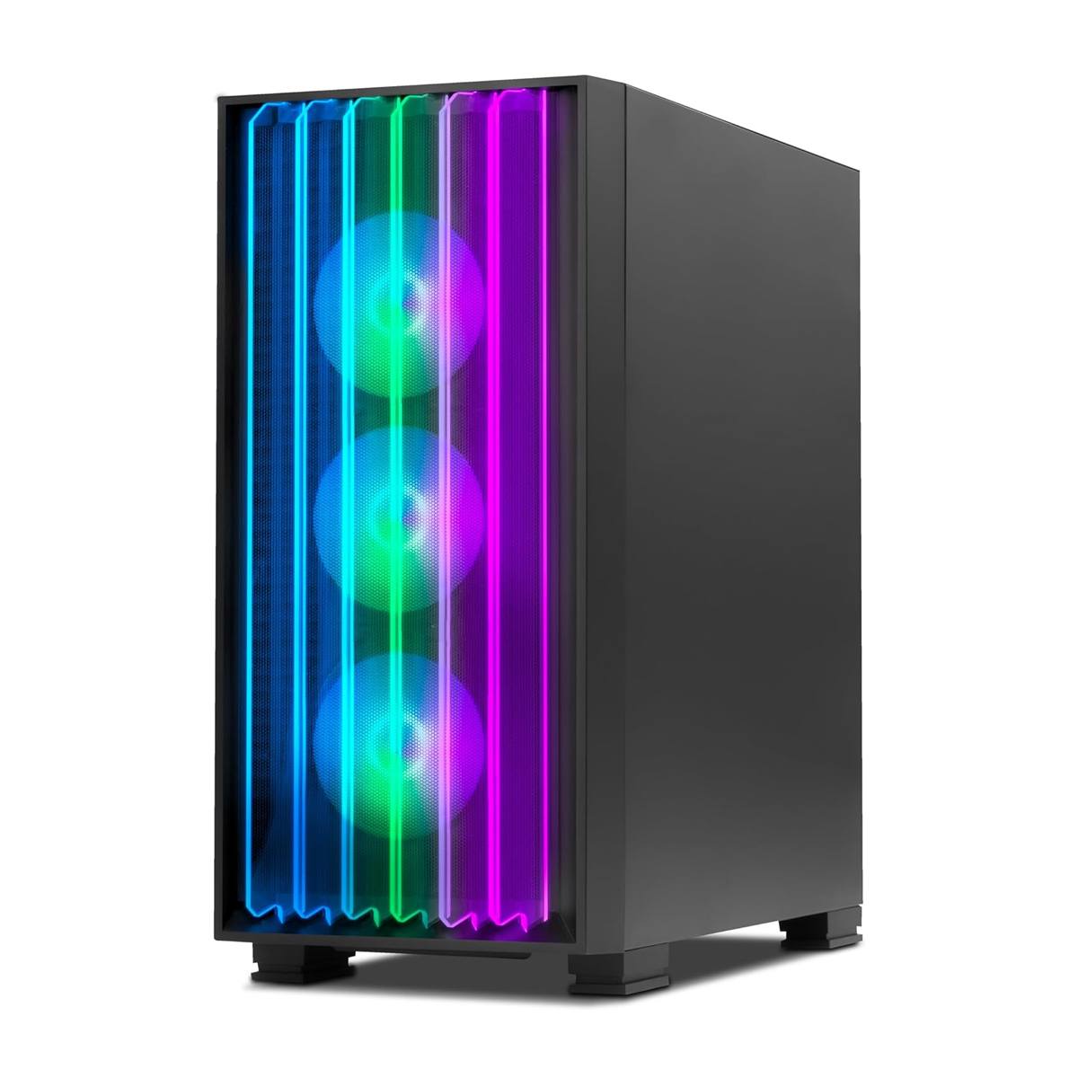 Gabinete Gamer Yeyian Mirage X Rgb Midi-Tower Atx Negro Ycf-Epmir-X1