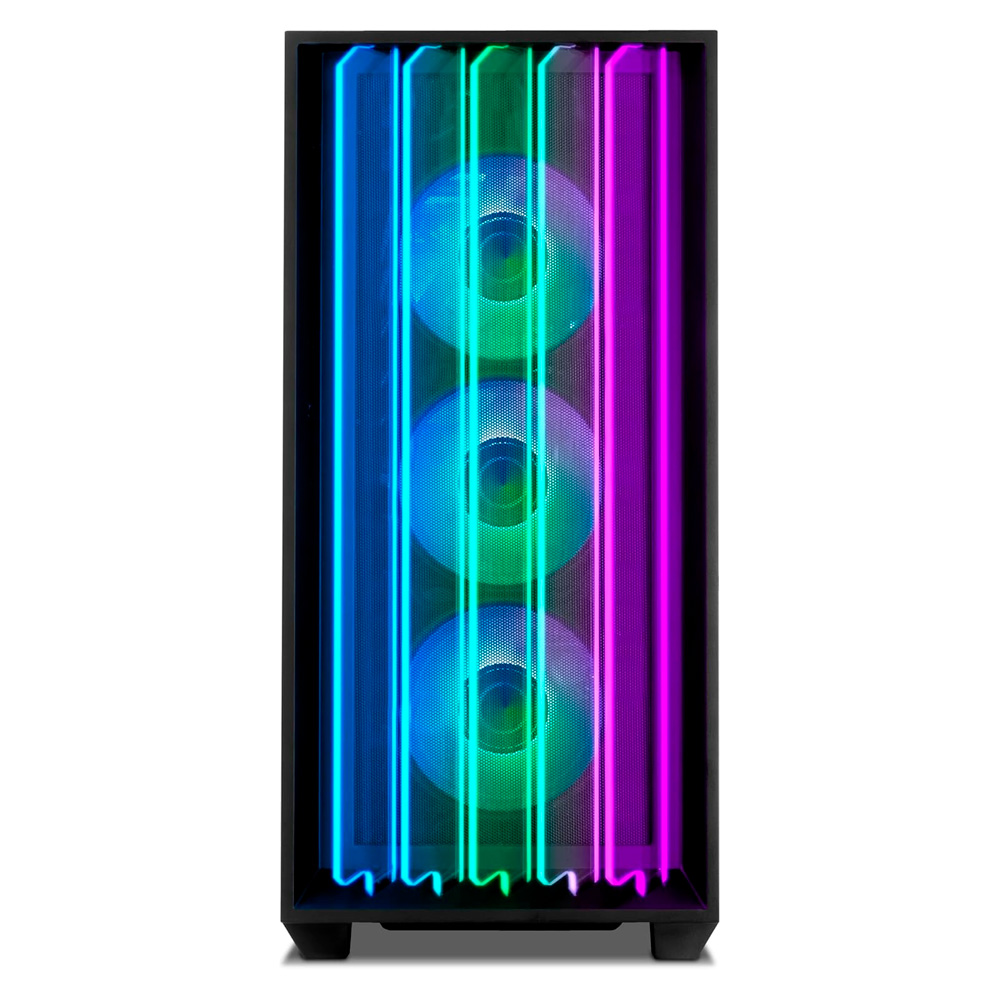Gabinete Gamer Yeyian Mirage S Rgb Midi-Tower Atx Negro Ycm-Apmir-S1