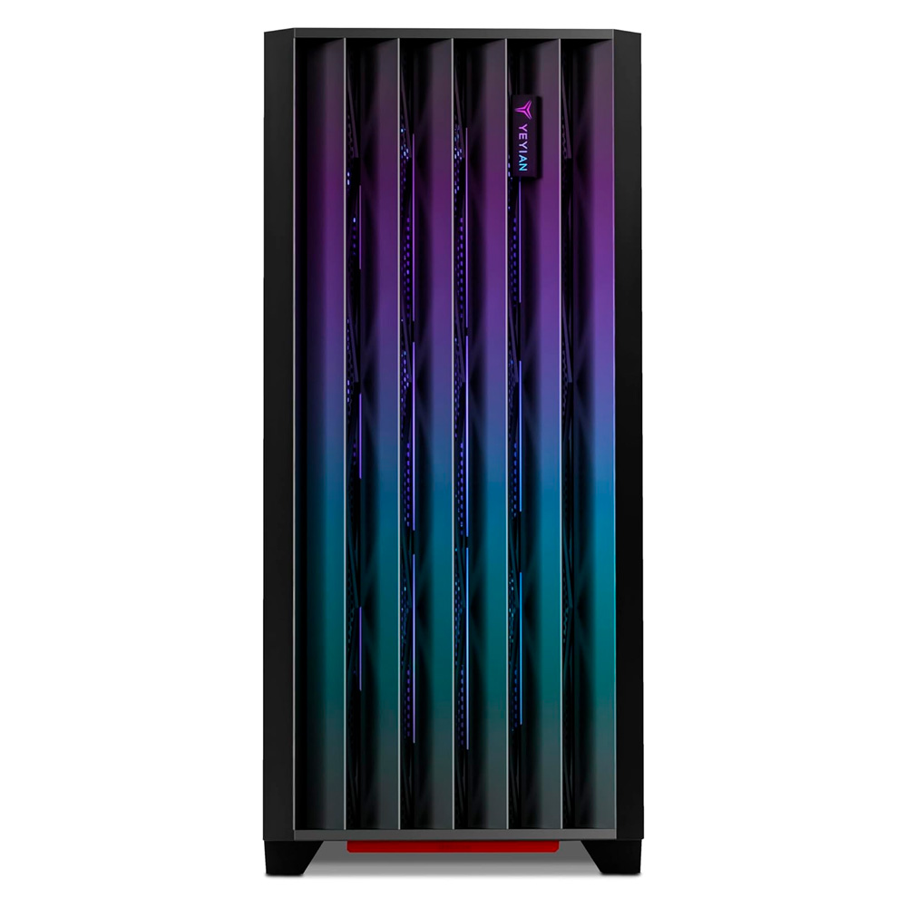 Gabinete Yeyian Phoenix Midi-Tower Atx Vidrio Templado 4X 120Mm Argb Instalados Negro Ycm-Appho-01