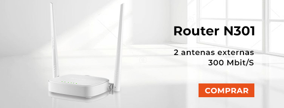 Router Tenda N301 2 antenas externas Color Blanco