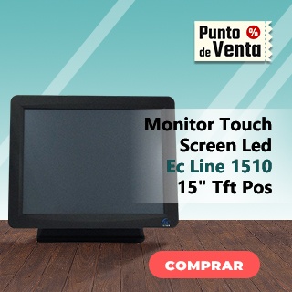 Monitor Touch Screen Led Ec Line/ Ec-Ts-1510/15" Tft Pos