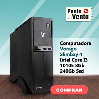 Computadora Vorago Slimbay 4 Intel Core I3 10105 8Gb 240Gb Ssd