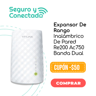 Expansor De Rango Inalambrico De Pared Re200 Ac750 Banda Dual