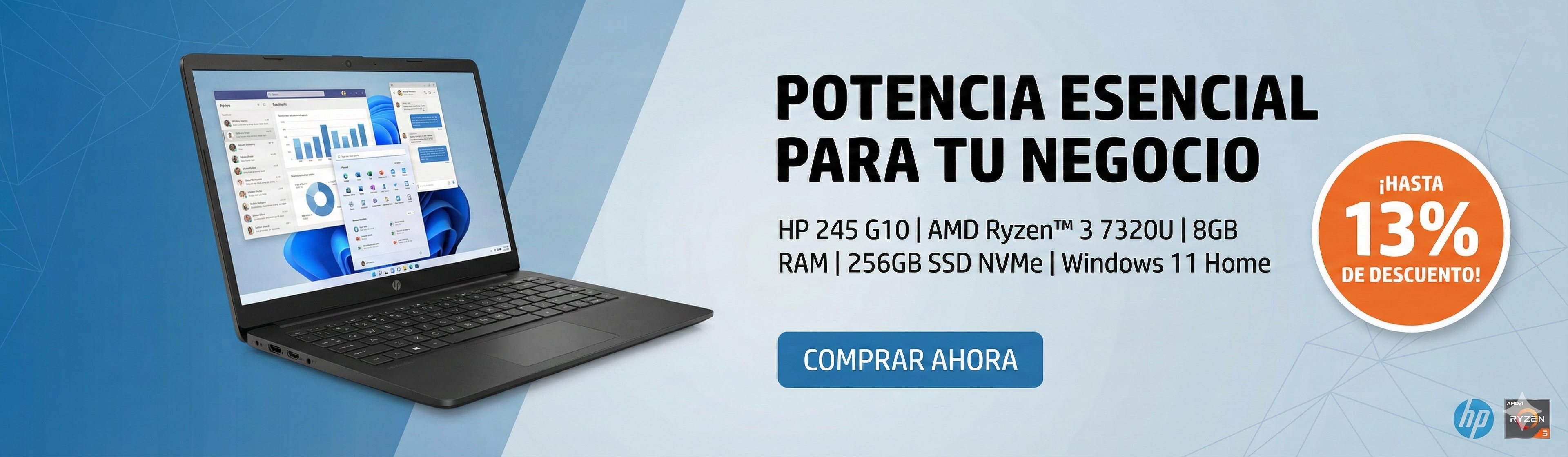 HP Ryzen3 Esencial Negocios