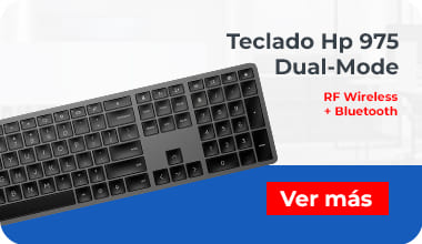 Teclado Hp 975 Dual-Mode Inalámbrico Rf Wireless + Bluetooth Receptor Usb-A Recargable Usb-C