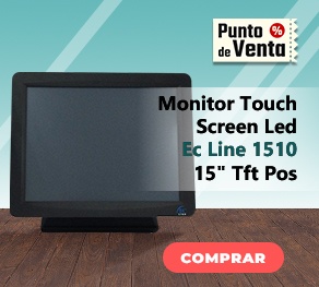 Monitor Touch Screen Led Ec Line/ Ec-Ts-1510/15" Tft Pos