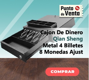Cajon De Dinero Qian Sheng Metal 4 Billetes 8 Monedas Ajust