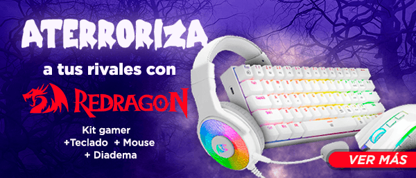 Kit De Teclado Mouse Y Diadema Redragon Blanco K630 + M607 + H350